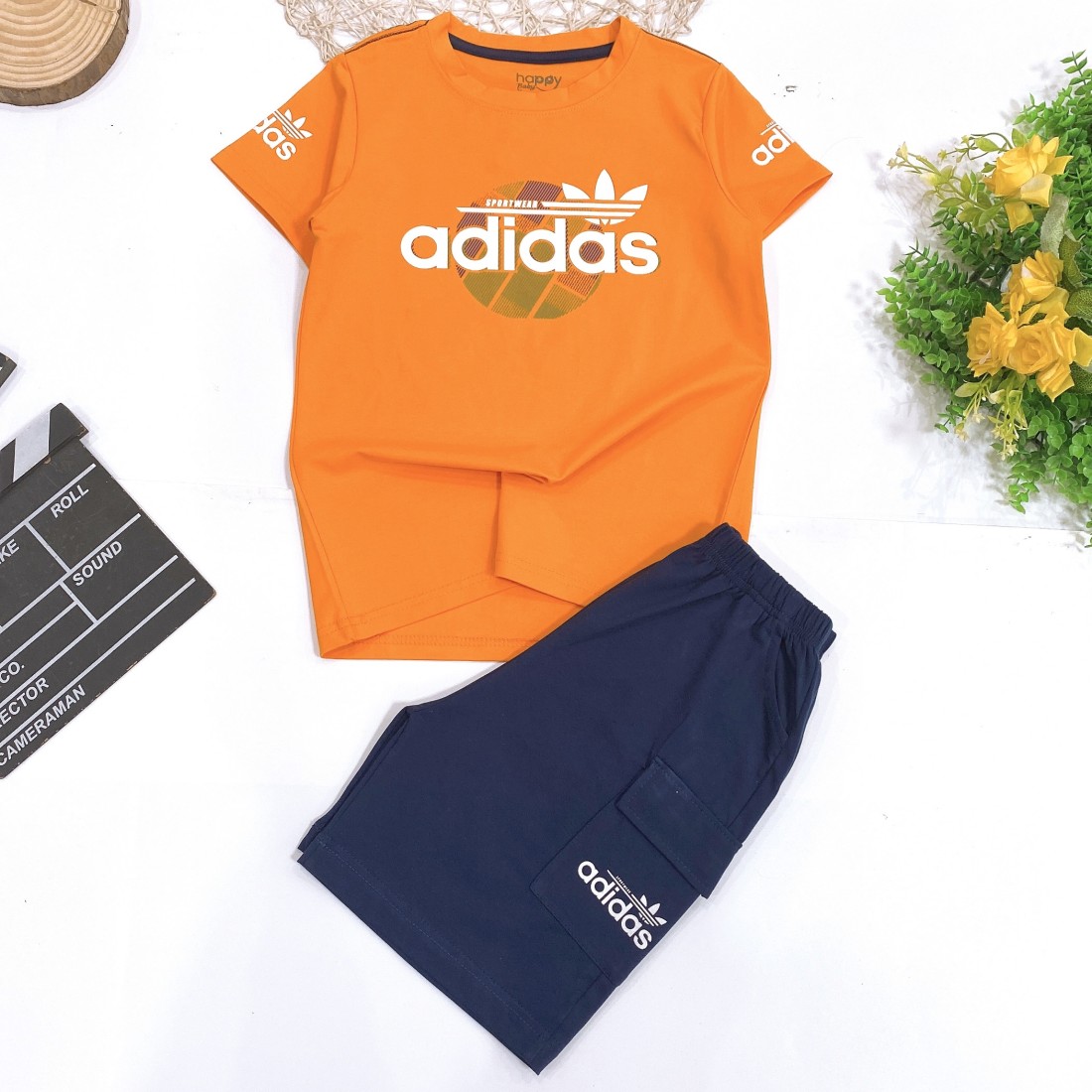 Bộ bé trai in hình adidas túi hộp-ĐỒ BỘ XUÂN HÈ BÉ TRAI